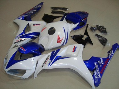 Blanc et Bleu Carénage Moto CBR 1000 RR 2006-2007