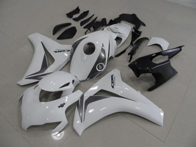 Blanc et Gris Carénage Moto CBR 1000 RR 2008-2011 Blanc et Gris Carénage Moto CBR 1000 RR 2008-2011