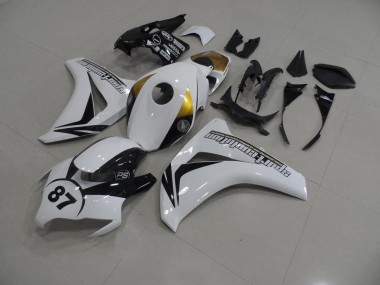Blanc et Noir 87 Carénage Moto CBR 1000 RR 2008-2011
