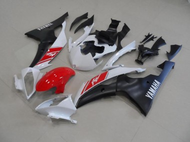Blanc et Noir Mat Carénage Moto R6 2008-2016