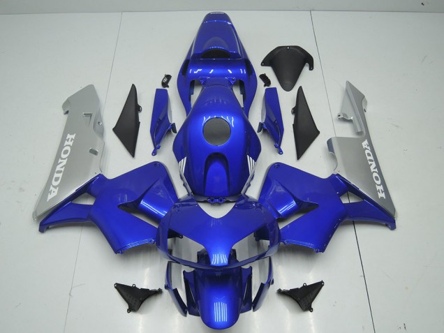 Bleu Argent Carénage Moto CBR 600 RR 2003-2004 Bleu Argent Carénage Moto CBR 600 RR 2003-2004