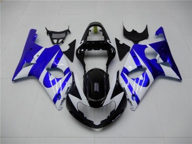 Bleu Blanc Carénage Moto GSXR 1000 K1 2000-2002