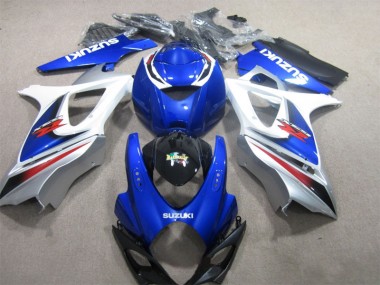 Bleu Blanc Carénage Moto GSXR 1000 K7 2007-2008
