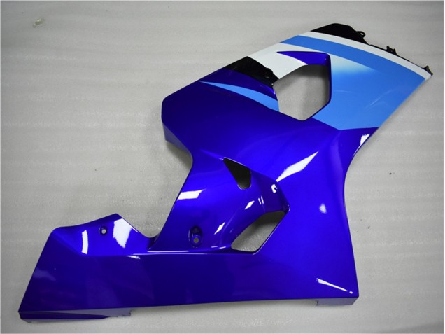 Bleu Blanc Carénage Moto GSXR 600 / 750 K4 2004-2005 Bleu Blanc Carénage Moto GSXR 600 / 750 K4 2004-2005