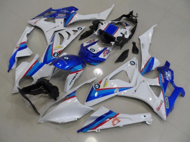 Bleu Blanc Carénage Moto S1000RR 2009-2014