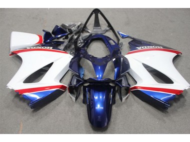 Bleu Blanc Carénage Moto VFR 800 2002-2013