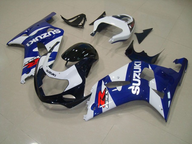 Bleu Blanc Carénages Moto GSXR 750 K1 K2 K3 2001-2003 Bleu Blanc Carénages Moto GSXR 750 K1 K2 K3 2001-2003