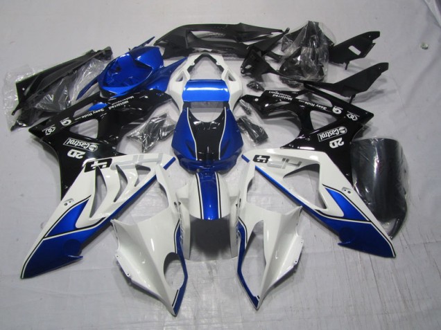 Bleu Blanc Carénages Moto S1000RR 2009-2014