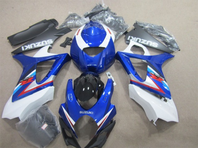 Bleu Blanc Carrosserie Moto GSXR 1000 K7 2007-2008 Bleu Blanc Carrosserie Moto GSXR 1000 K7 2007-2008