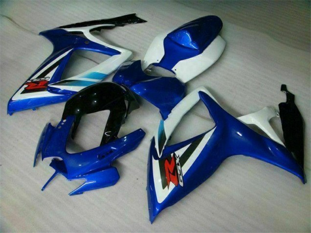 Bleu Blanc Carrosserie Moto GSXR 600 / 750 K6 2006-2007 Bleu Blanc Carrosserie Moto GSXR 600 / 750 K6 2006-2007