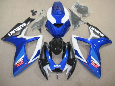 Bleu Blanc Carrosserie Moto GSXR 600 K6 2006-2007