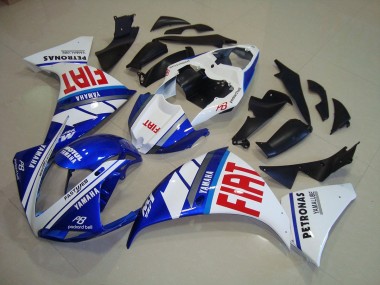 Bleu Blanc Fiat Carénage Moto R1 2012-2014