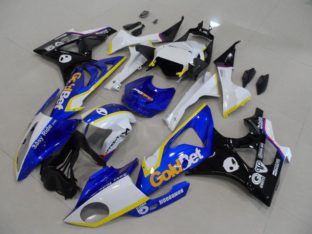 Bleu Blanc GoldBet Carénages Moto S1000RR 2009-2014