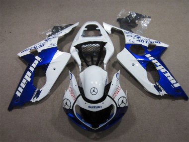 Bleu Blanc Jordan Motul Carénage Moto GSXR 1000 K1 2000-2002