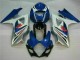 Bleu Blanc Kit Carénages Motos Complet GSXR 1000 K7 2007-2008 Bleu Blanc Kit Carénages Motos Complet GSXR 1000 K7 2007-2008