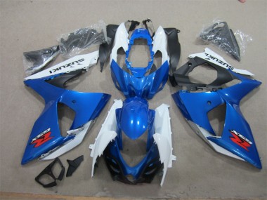 Bleu Blanc Kit Carénages Motos Complet GSXR 1000 K9 2009-2016