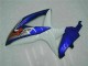Bleu Blanc Kit Carénages Motos Complet GSXR 600 / 750 K8 2008-2010
