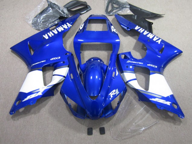 Bleu Blanc Kit Carénages Motos Complet R1 2002-2003