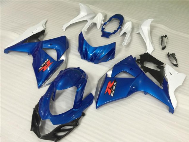Bleu Blanc Kit Carénages Motos & Plastique GSXR 1000 K9 2009-2016