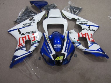 Bleu Blanc Motul Dunlop 46 Carénage Moto R1 2009-2011