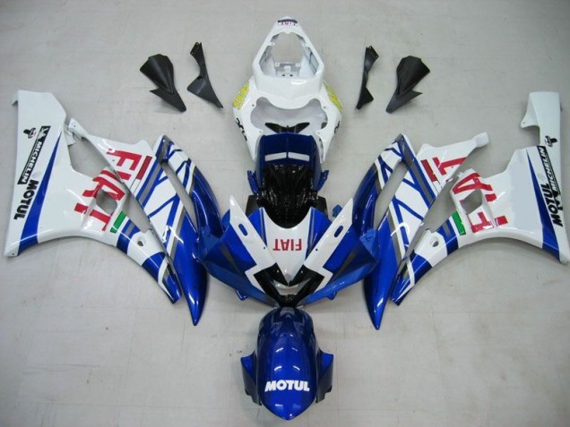 Bleu Blanc Motul Rouge Fiat Carénage Moto R6 2006-2007 Bleu Blanc Motul Rouge Fiat Carénage Moto R6 2006-2007