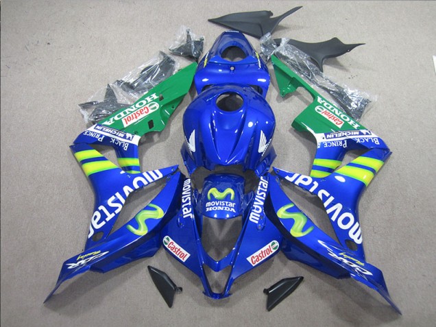 Bleu Blanc Movistar Carénage Moto CBR 600 RR 2007-2008