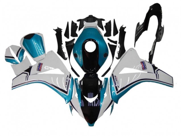 Bleu Blanc Noir Carénage Moto CBR 1000 RR 2008-2011 Bleu Blanc Noir Carénage Moto CBR 1000 RR 2008-2011