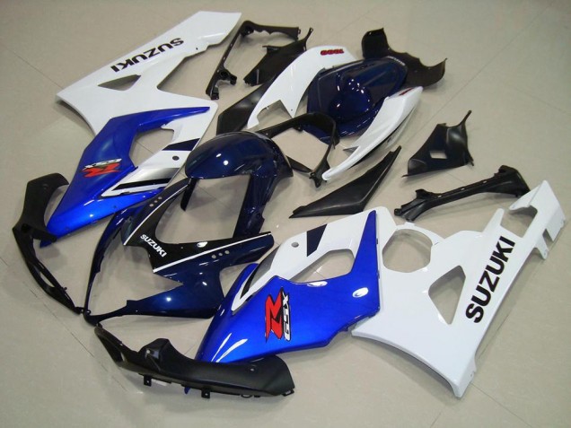 Bleu Blanc Noir Carénage Moto GSXR 1000 K5 2005-2006