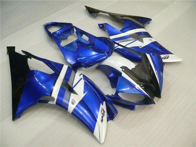 Bleu Blanc Noir Carénages Moto R6 2008-2016