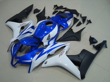 Bleu Blanc Noir Mat Carénage Moto CBR 600 RR 2007-2008