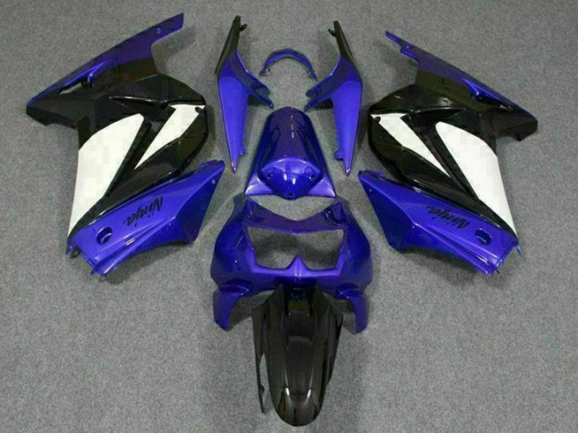 Bleu Blanc Noir Ninja Carénage Moto EX250 2008-2012 Bleu Blanc Noir Ninja Carénage Moto EX250 2008-2012