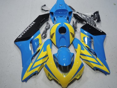 Bleu Jaune Carénage Moto CBR 1000 RR 2004-2005