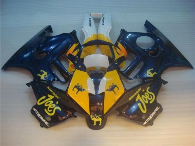 Bleu Jaune Joes Carénage Moto CBR 600 F3 1995-1998