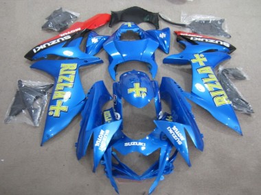 Bleu Jaune Rizla Carénage Moto GSXR 750 K11 2011-2024