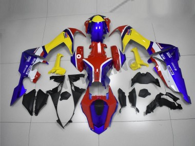 Bleu Jaune Rouge Carénage Moto CBR 1000 RR 2017-2023