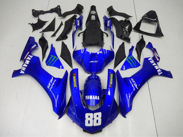 Bleu Monster 88 Carénage Moto R1 2015-2019