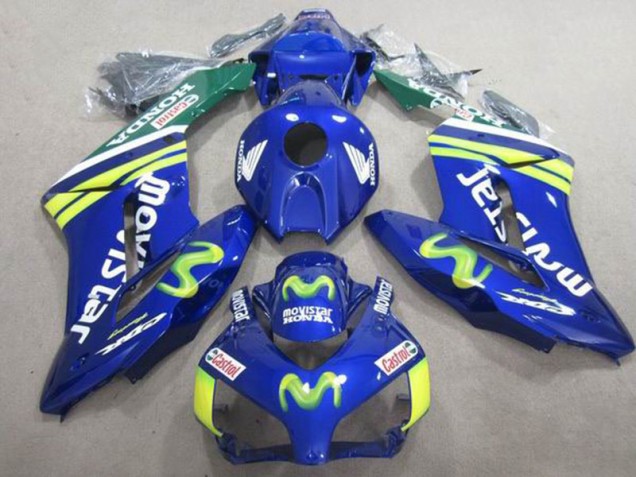 Bleu Movistar Castrol Carénage Moto CBR 1000 RR 2004-2005