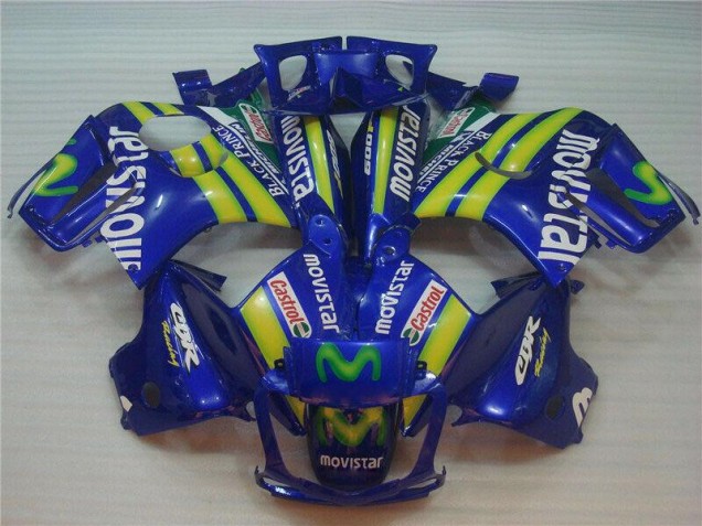 Bleu Movistar Castrol Carénage Moto CBR 600 F3 1995-1998 Bleu Movistar Castrol Carénage Moto CBR 600 F3 1995-1998