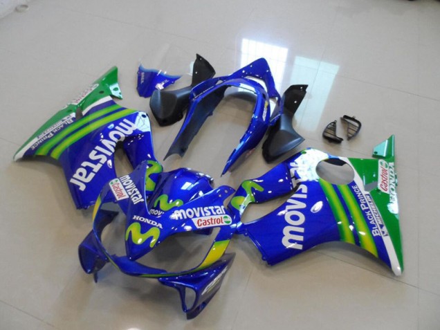 Bleu Movistar Castrol Carénage Moto CBR 600 F4i 2004-2007