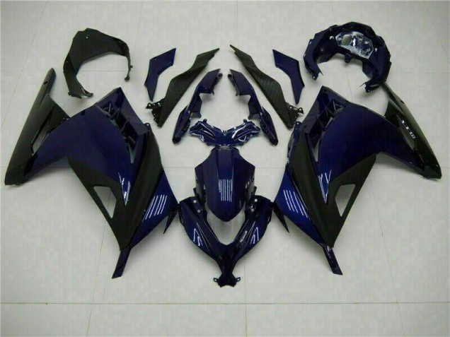 Bleu Noir Carénage Moto EX300 2013-2016 Bleu Noir Carénage Moto EX300 2013-2016