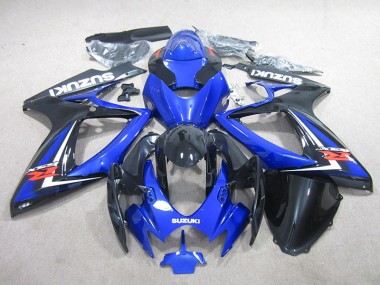 Bleu Noir Carénage Moto GSXR 750 K6 2006-2007