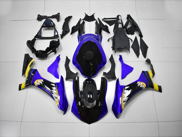 Bleu Noir Carénage Moto R1 2015-2019