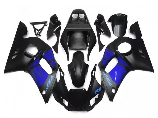 Bleu Noir Carénage Moto R6 1998-2002 Bleu Noir Carénage Moto R6 1998-2002