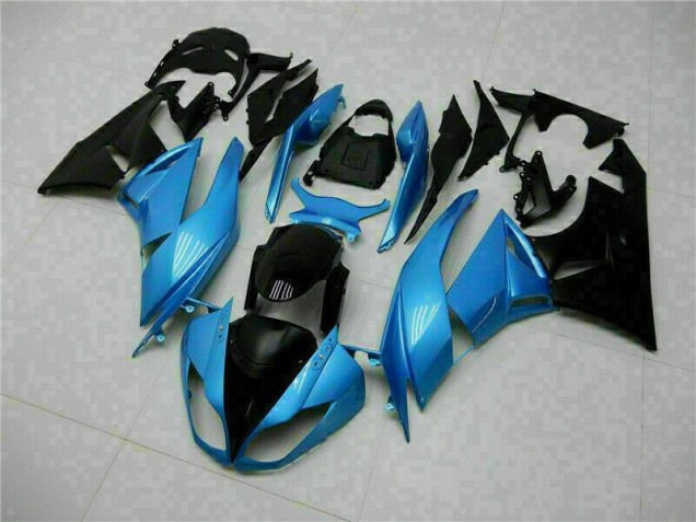 Bleu Noir Carénage Moto ZX6R 2009-2012 Bleu Noir Carénage Moto ZX6R 2009-2012