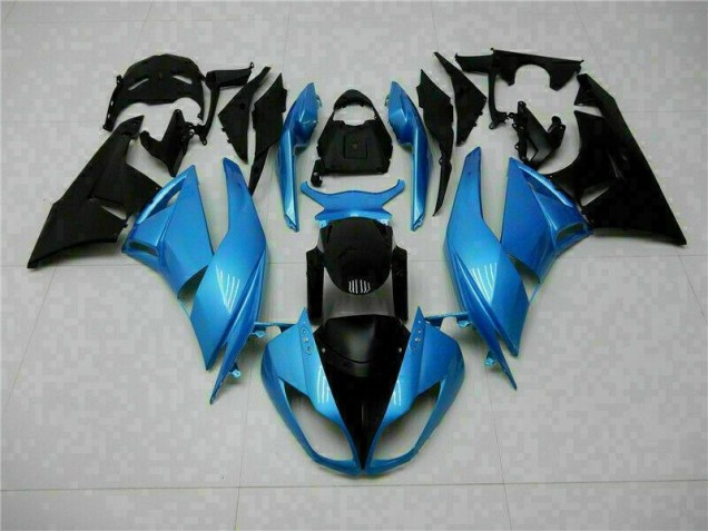 Bleu Noir Carénage Moto ZX6R 2009-2012 Bleu Noir Carénage Moto ZX6R 2009-2012