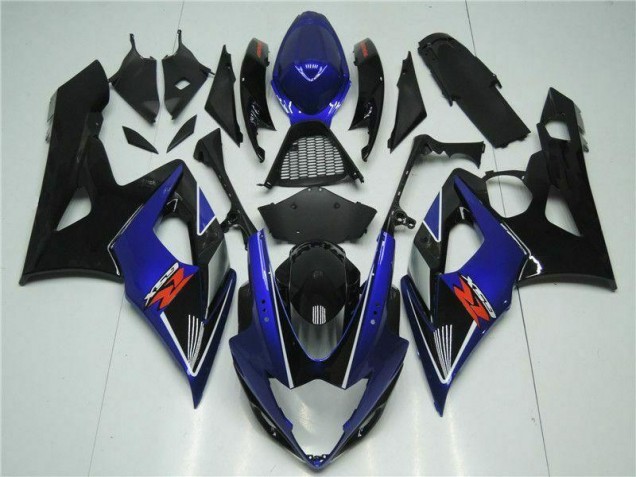 Bleu Noir Carénages Moto GSXR 1000 K5 2005-2006 Bleu Noir Carénages Moto GSXR 1000 K5 2005-2006