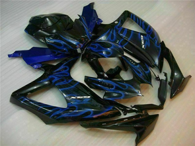 Bleu Noir Carénages Moto GSXR 600 / 750 K8 2008-2010