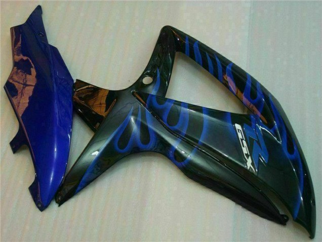 Bleu Noir Carénages Moto GSXR 600 / 750 K8 2008-2010