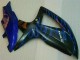 Bleu Noir Carénages Moto GSXR 600 / 750 K8 2008-2010