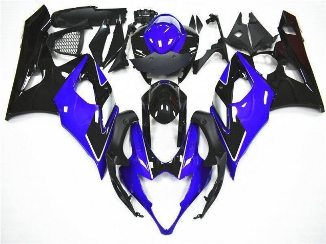 Bleu Noir Kit Carénages Motos Complet GSXR 1000 K5 2005-2006 Bleu Noir Kit Carénages Motos Complet GSXR 1000 K5 2005-2006